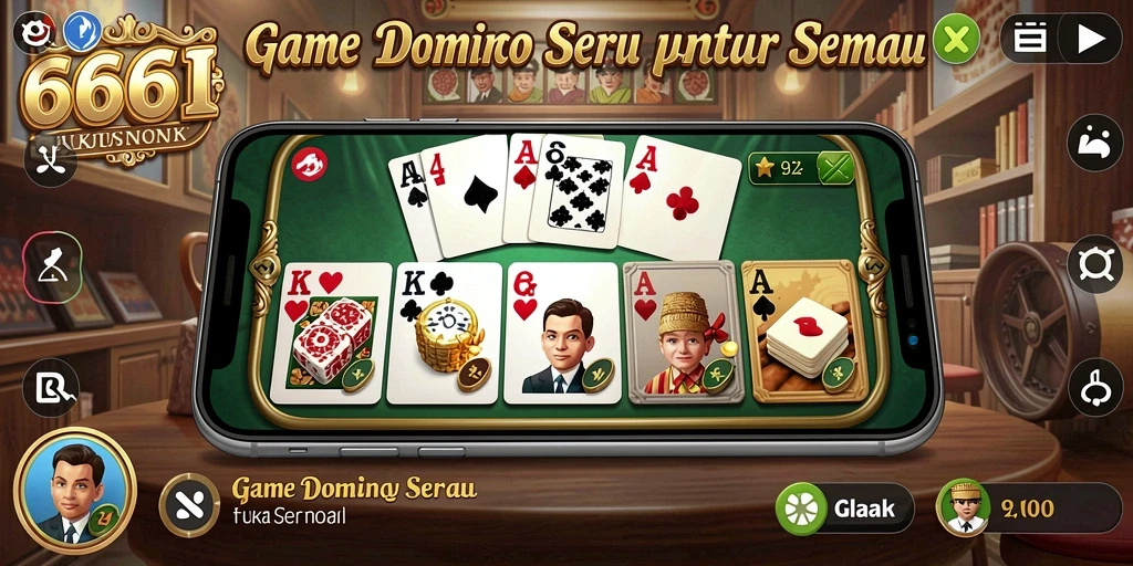 Gameplay menarik dari domino di 666I dengan teman-teman.