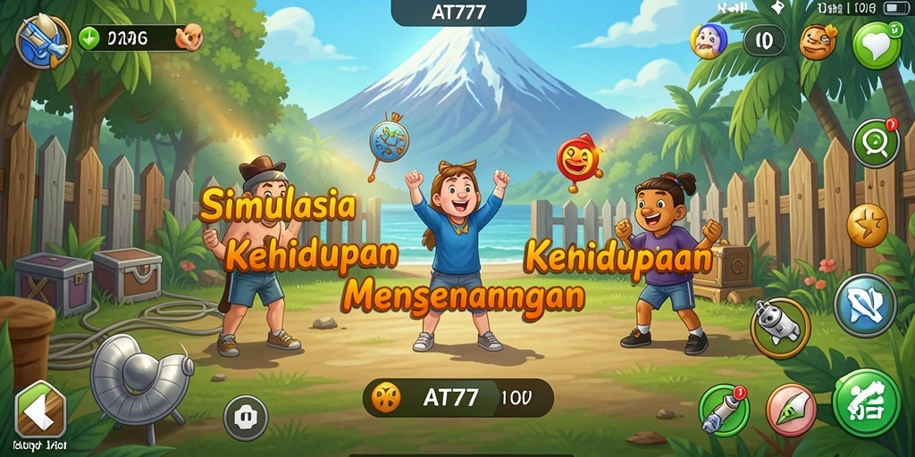 Screenshot gameplay AT777 menampilkan interaksi sosial yang mendalam.
