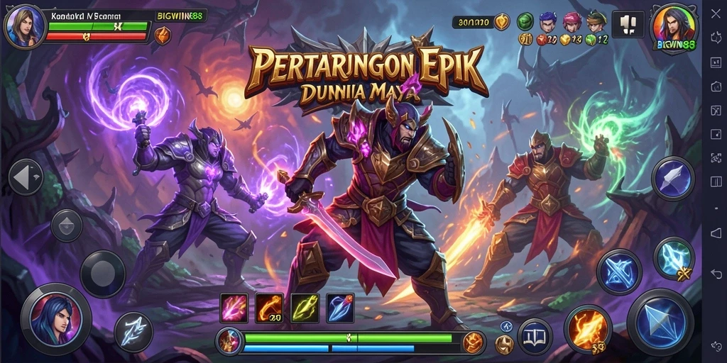 Tampilan seru pertarungan karakter di BIGWIN88.
