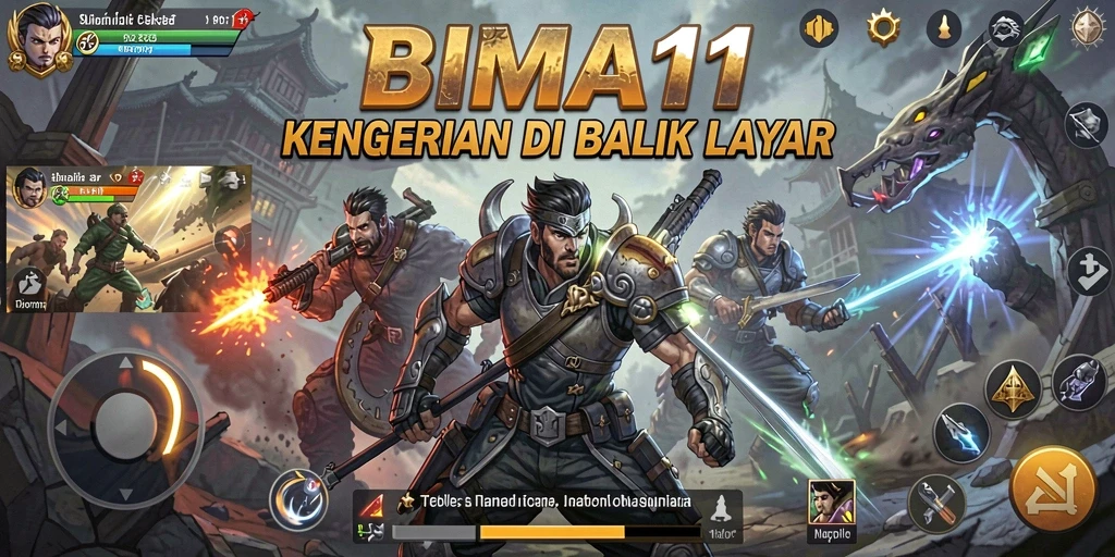 Tangkapan layar utama BIMA11 menunjukkan gameplay yang mencekam dan menegangkan.