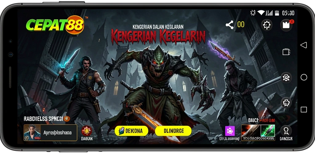 Gameplay menegangkan di kegelapan dengan elemen horor yang mendalam.