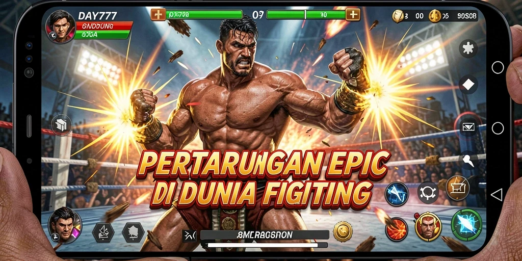 Tangkapan layar menampilkan pertarungan seru dalam <strong>DAY777</strong> dengan karakter yang menampilkan gerakan luar biasa.