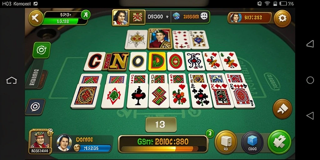 Tampilan utama H03 dengan gameplay Domino yang seru dan menarik.