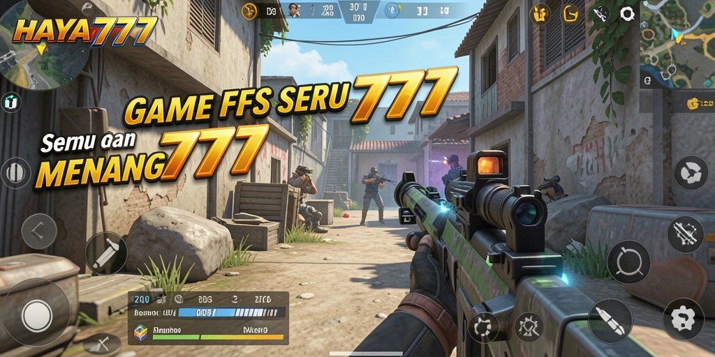 Gameplay intens HAYA777 dengan aksi tembak-menembak yang seru.