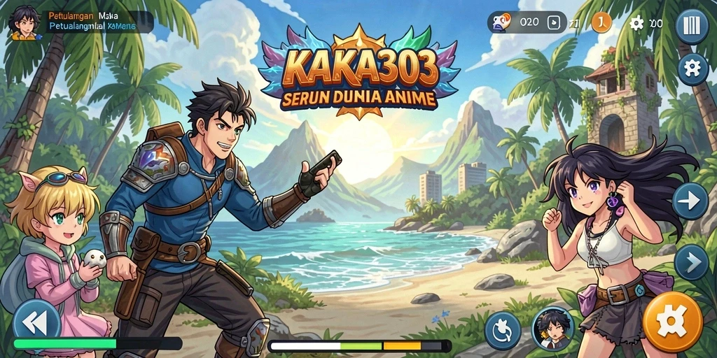 Tampilan gameplay KAKA303 yang memukau dan penuh warna.