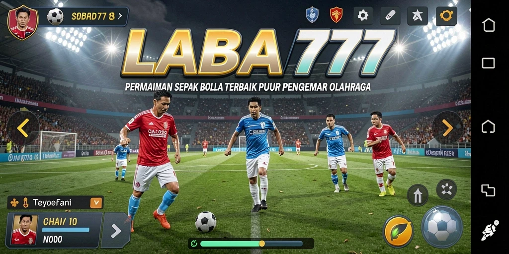 Tangkapan layar LABA777 menampilkan aksi sepak bola yang mendebarkan di lapangan.