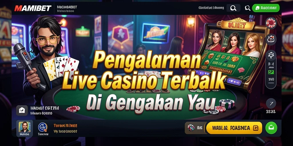 Screenshot gameplay Live Casino yang mendebarkan di MAMIBET.