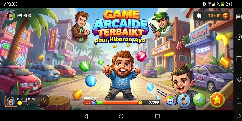 Screenshot menunjukkan gameplay seru dan interaktif dari MPO303.