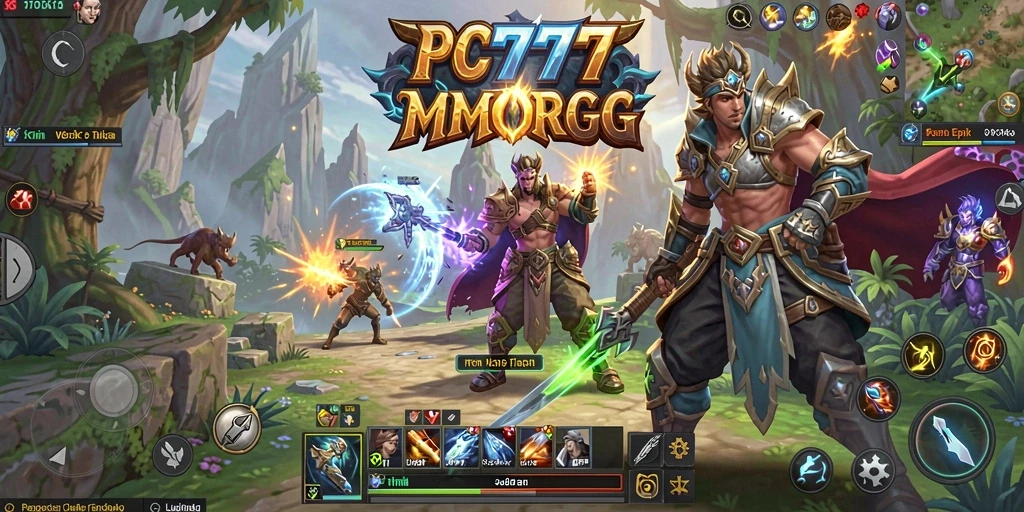 Tampilan gameplay <strong>PC777</strong> yang menakjubkan dalam dunia MMORPG.
