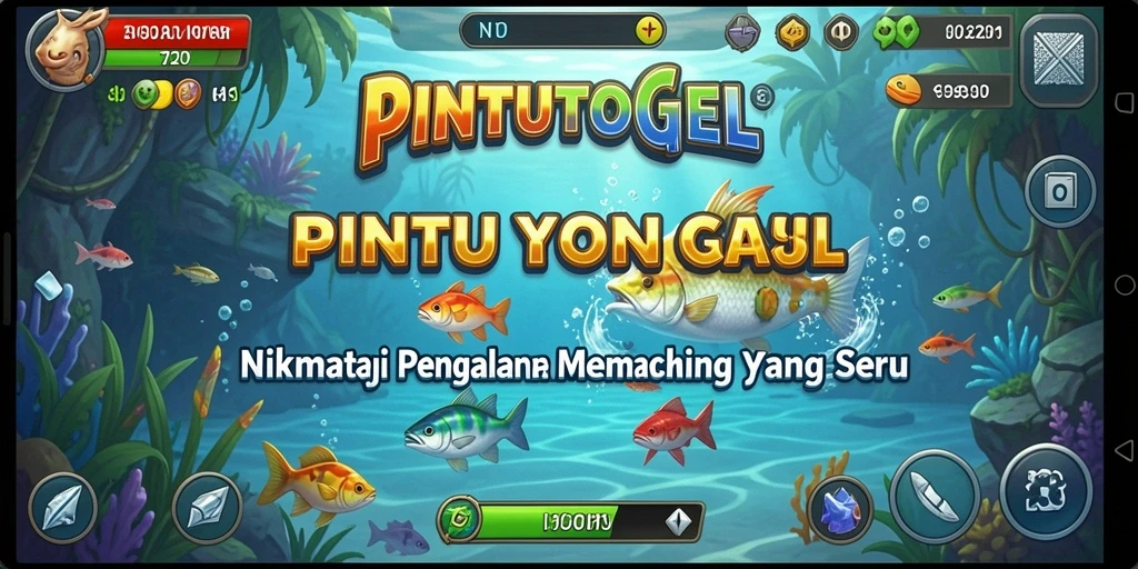 Tampilan gameplay yang menakjubkan dari PINTUTOGEL saat memancing.