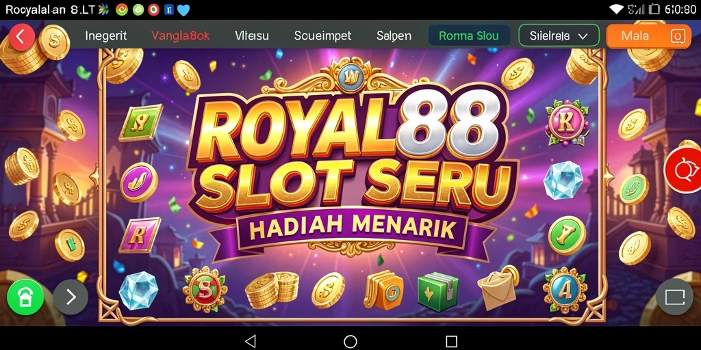 Gameplay Slot ROYAL88 yang menarik dan penuh warna.
