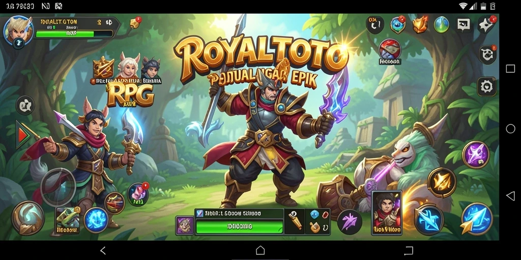 Tampilan gameplay menakjubkan dari ROYALTOTO sebagai game RPG.