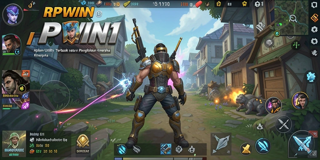 Screenshot utama RPWIN1 menampilkan fitur pengelolaan kinerja perangkat.