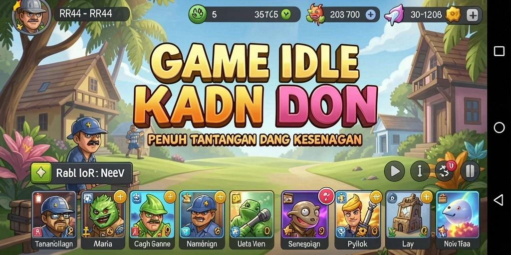 Tampilan screenshot utama RR44 menampilkan gameplay yang menarik dan seru.