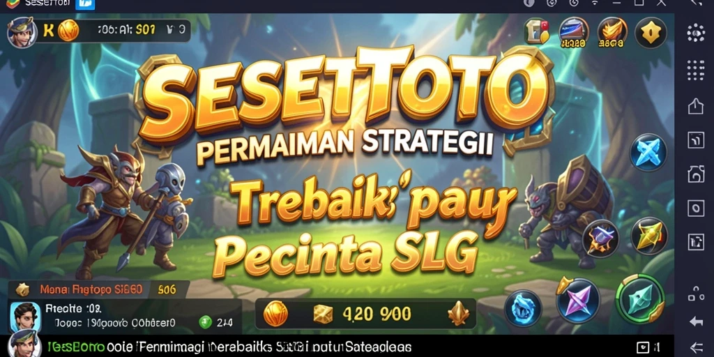 Tampilan gameplay mendebarkan dari SESETOTO dengan aksi strategi yang seru.