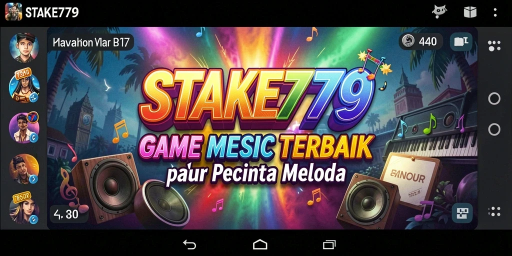 Tampilan dinamis dan interaktif dari permainan musik STAKE779.