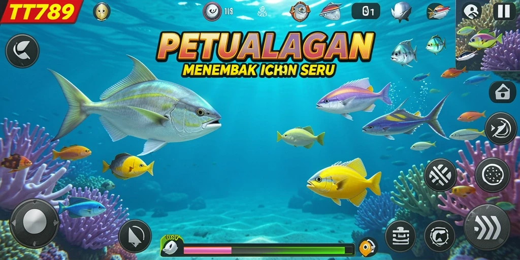 Tampilan gameplay Tembak Ikan yang seru dan menarik pada TT789.