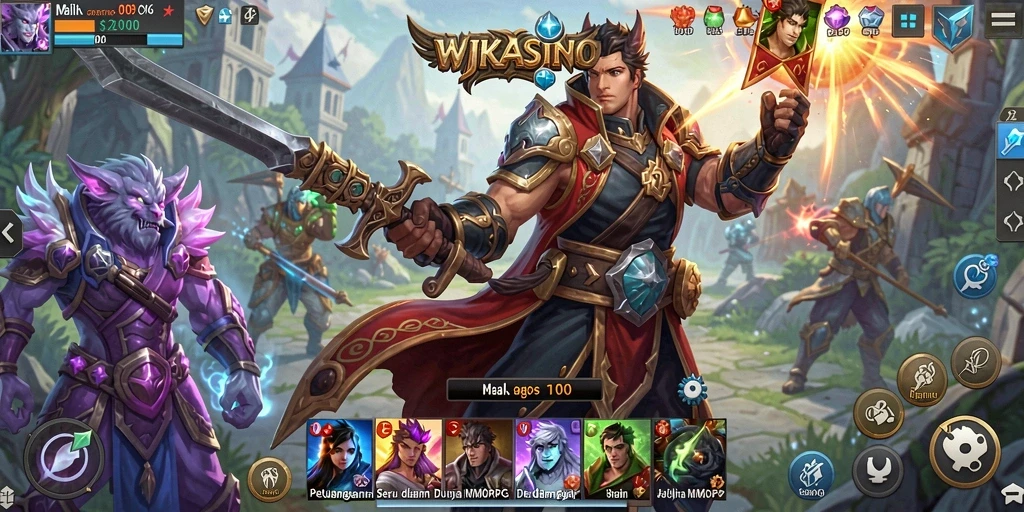 Gameplay seru dan interaktif dalam WJKASINO menunjukkan dunia MMORPG yang menakjubkan.